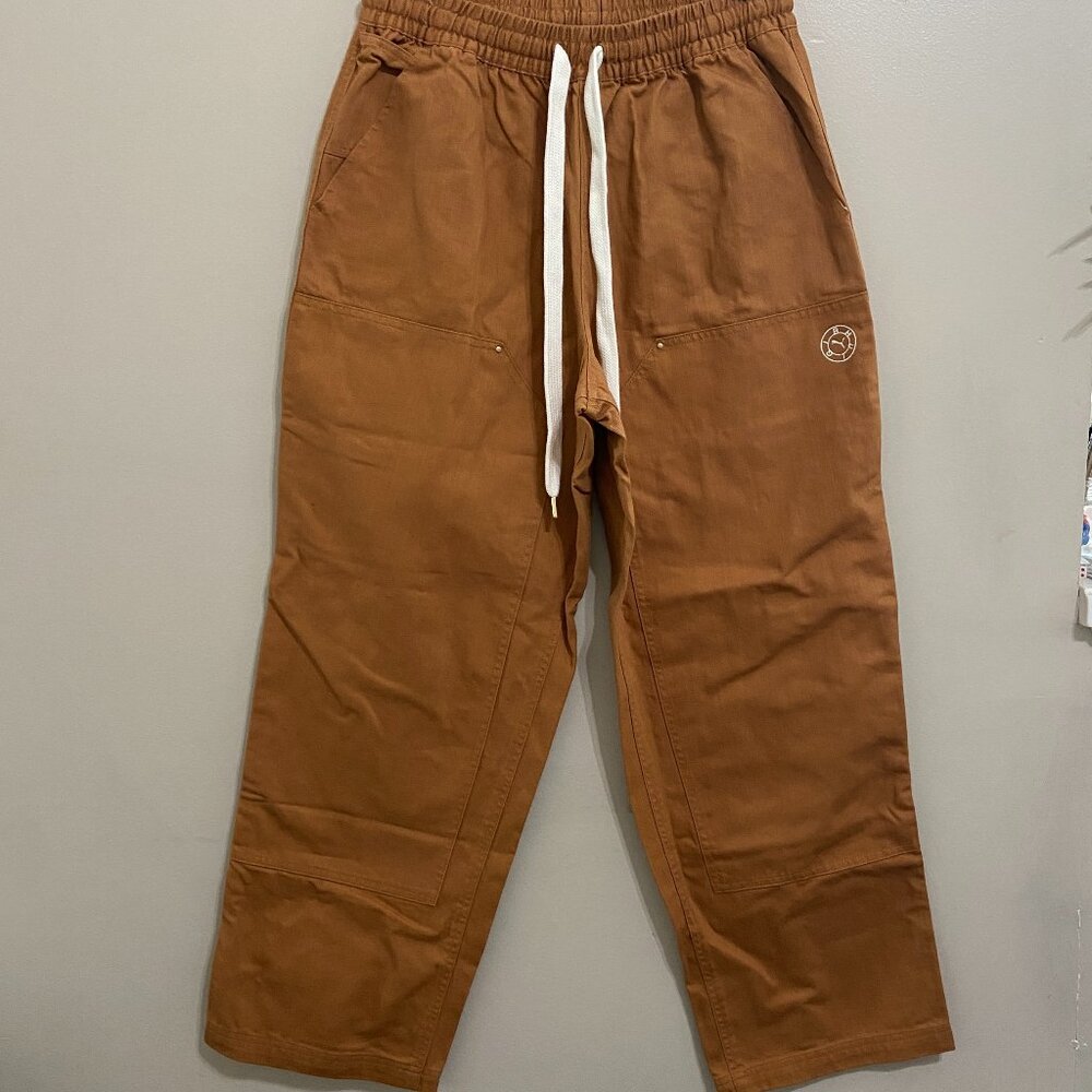 Puma x Rhuigi Rhude Men's Double Knee Pants 539509-87 Desert Tan Size M $165 NEW